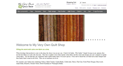 Desktop Screenshot of myveryownquiltshop.com